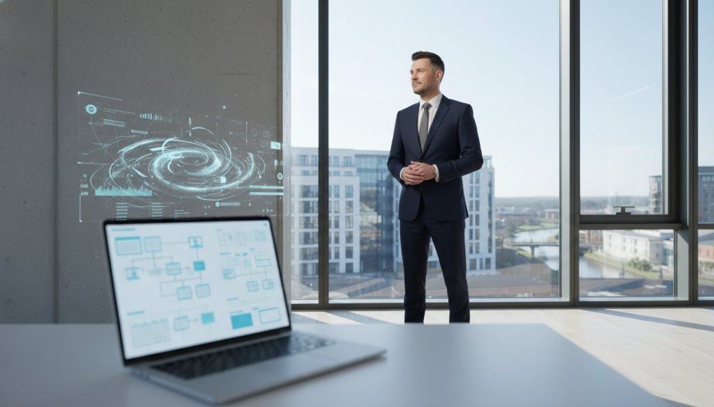 Business owner working with a virtual assistant UK to manage admin, emails, and scheduling